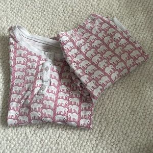 pink elephant roller rabbit pajamas (kids) size 12
